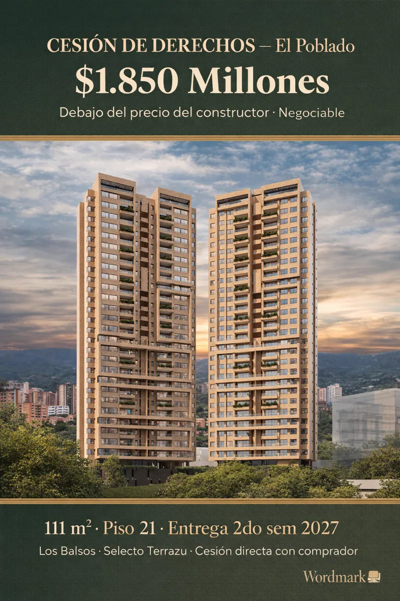 Meta ad for a Selecto Terrazú apartment in El Poblado